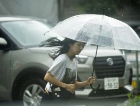 风暴慢慢向日本首都移动，沿途留下了泥石流和断桥